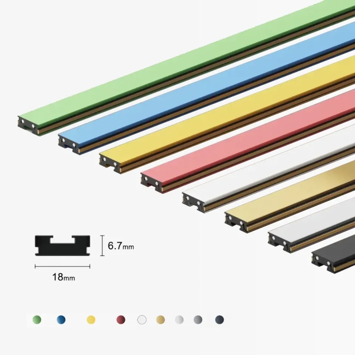 Ultra Thin Smart Recessed Rail Magnet Wireless 24v 48v Linear System Led Magnetic Track Light system